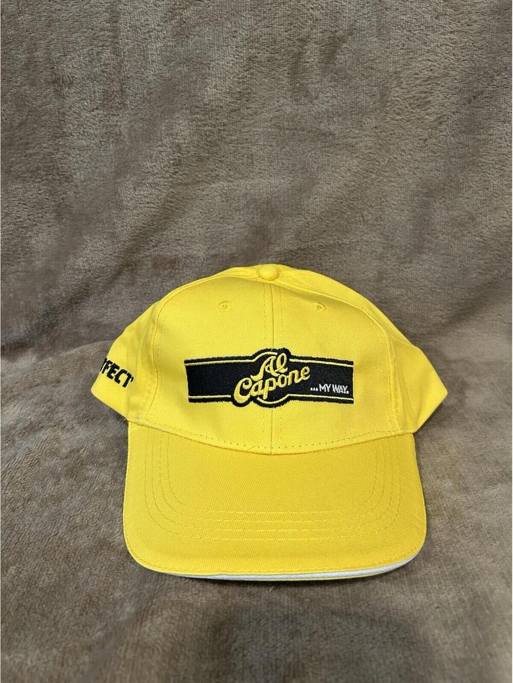 AL CAPONE MY WAY REAL NOT PERFECT ADJUSTABLE STRAPBACK BASEBALL HAT/CAP, CIGARS